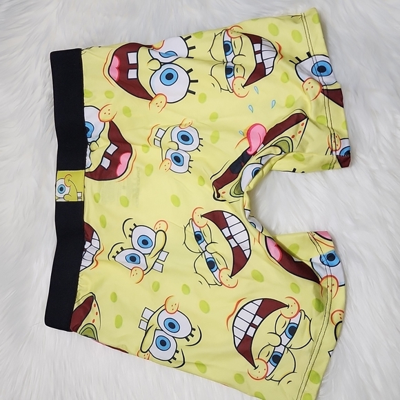 Men's SpongeBob Boxer Briefs Size Medium Yellow SpongeBob Face NEW - Picture 5 of 5